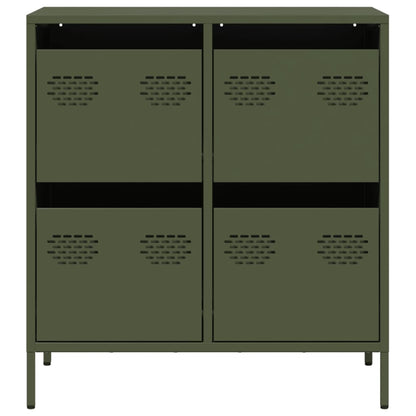 Sideboard Olive Green 68x39x73.5 cm Cold-rolled Steel