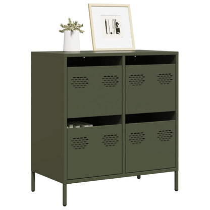 Sideboard Olive Green 68x39x73.5 cm Cold-rolled Steel