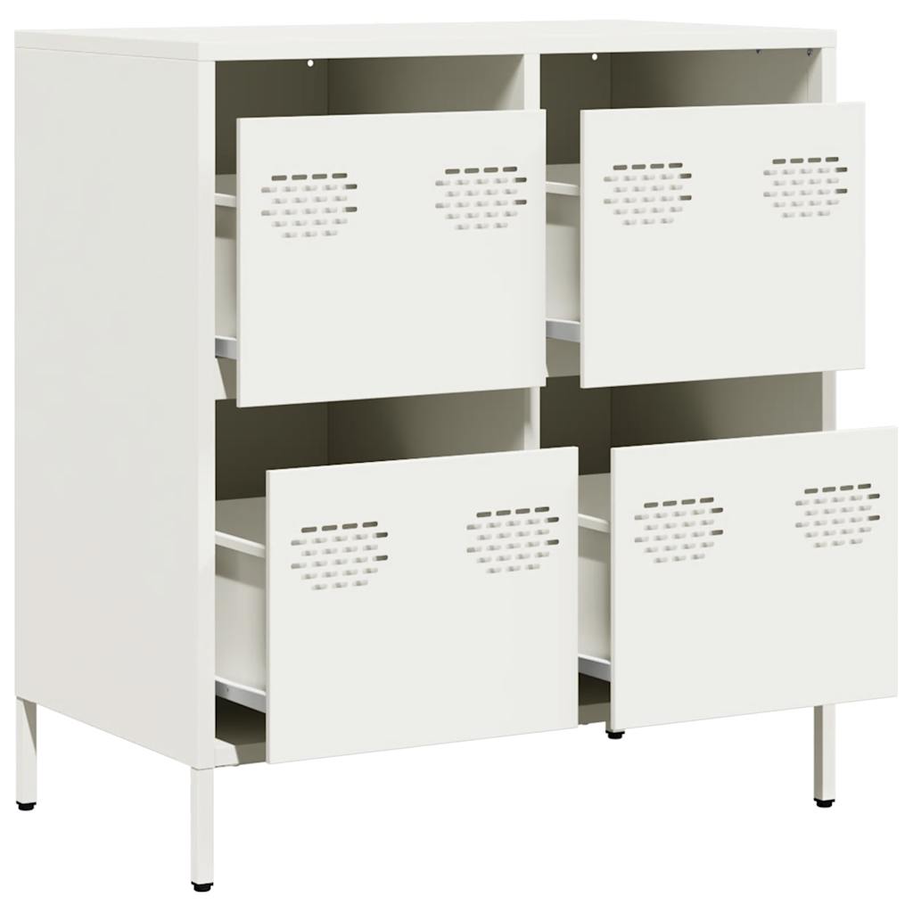 Sideboard White 68x39x73.5 cm Cold-rolled Steel