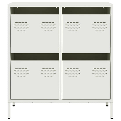 Sideboard White 68x39x73.5 cm Cold-rolled Steel