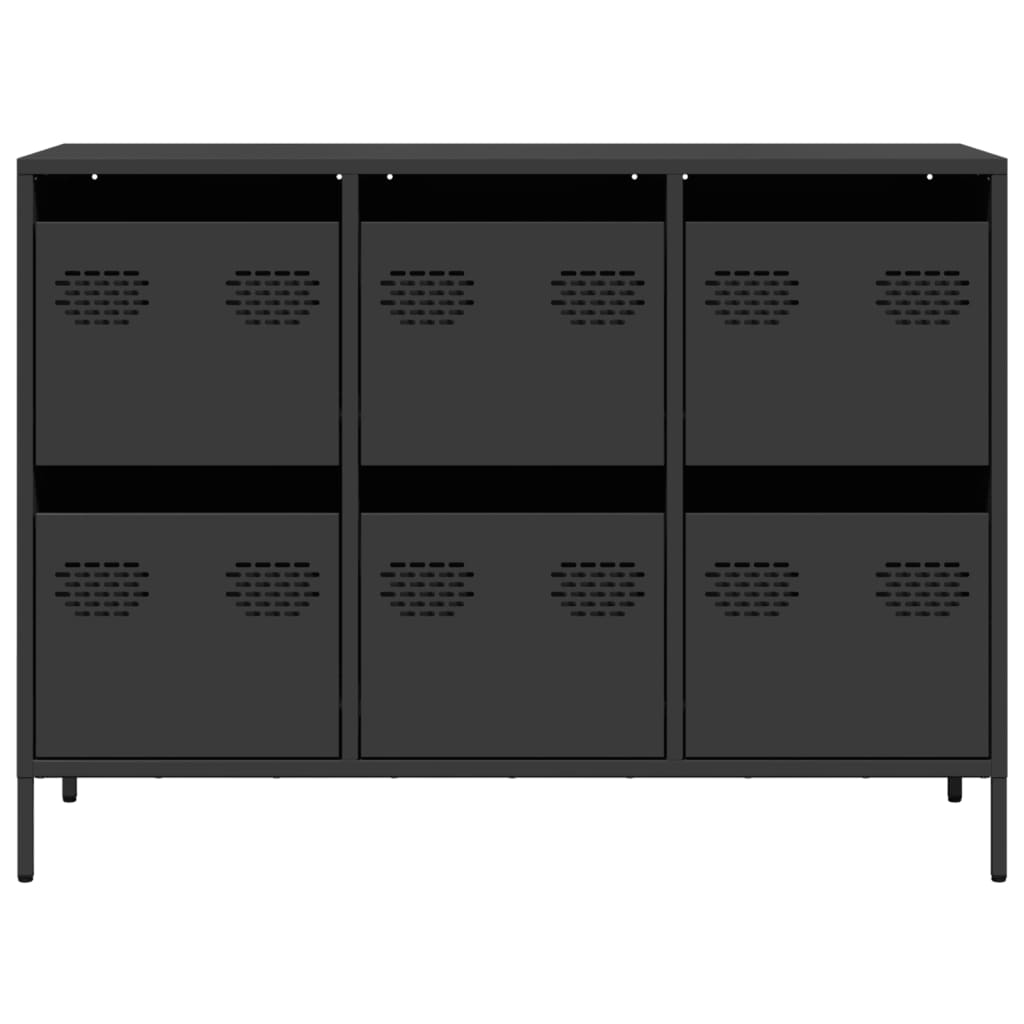 Sideboard Black 101.5x39x73.5 cm Cold-rolled Steel