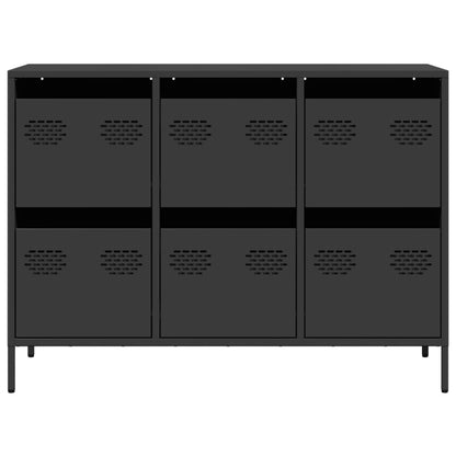 Sideboard Black 101.5x39x73.5 cm Cold-rolled Steel