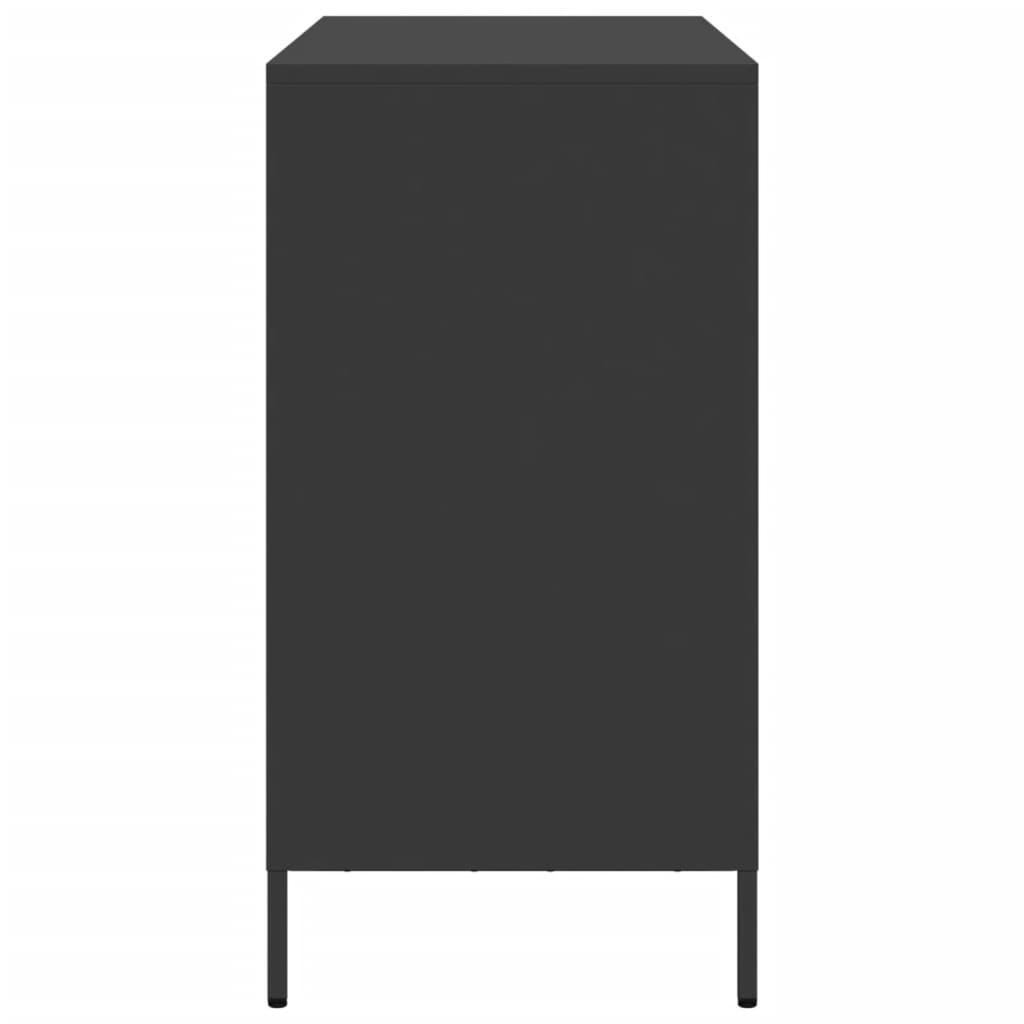 Sideboard Black 101.5x39x73.5 cm Cold-rolled Steel