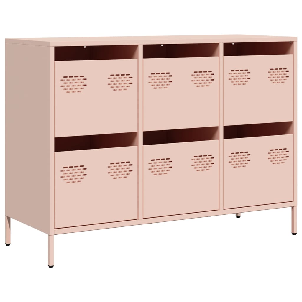 Sideboard Pink 101.5x39x73.5 cm Cold-rolled Steel