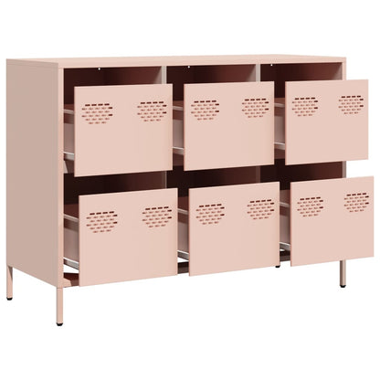 Sideboard Pink 101.5x39x73.5 cm Cold-rolled Steel