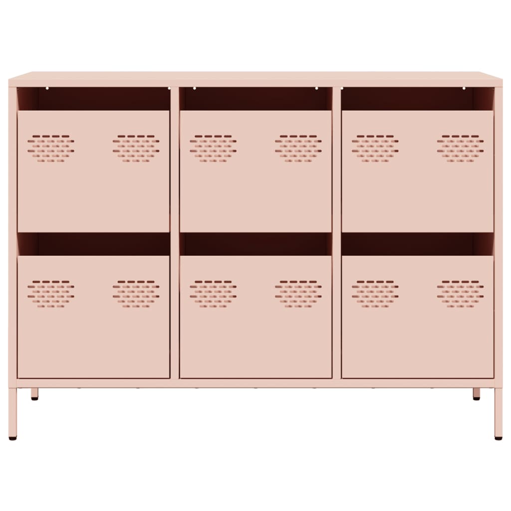 Sideboard Pink 101.5x39x73.5 cm Cold-rolled Steel