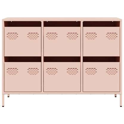 Sideboard Pink 101.5x39x73.5 cm Cold-rolled Steel