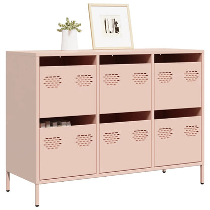 Sideboard Pink 101.5x39x73.5 cm Cold-rolled Steel