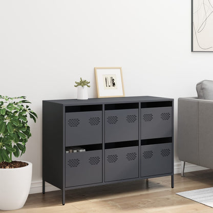 Sideboard Anthracite 101.5x39x73.5 cm Cold-rolled Steel