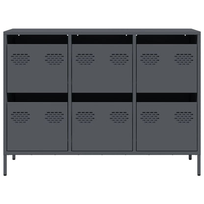 Sideboard Anthracite 101.5x39x73.5 cm Cold-rolled Steel