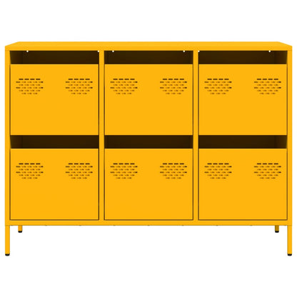 Sideboard Mustard Yellow 101.5x39x73.5 cm Cold-rolled Steel