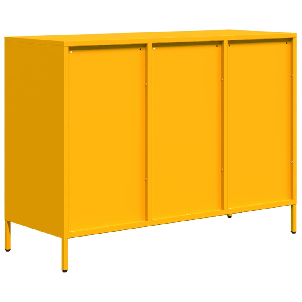 Sideboard Mustard Yellow 101.5x39x73.5 cm Cold-rolled Steel