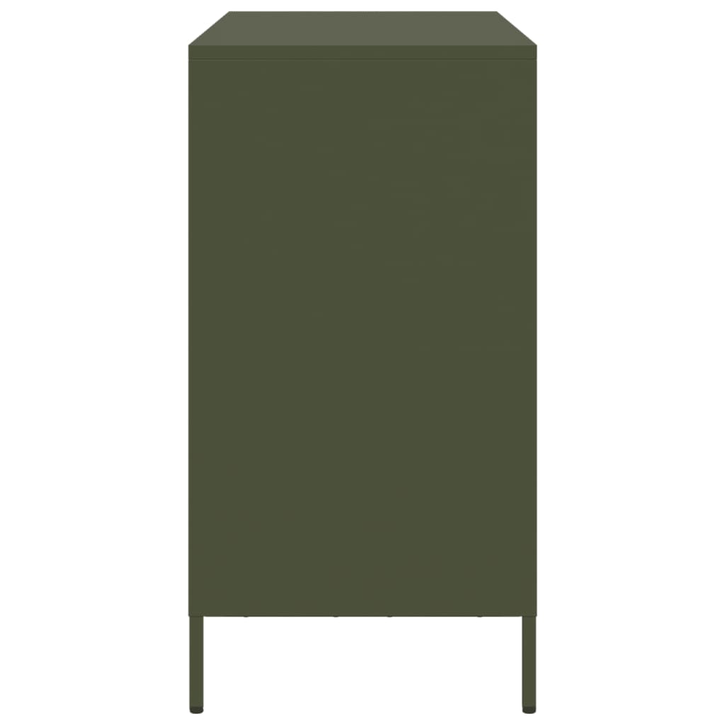 Sideboard Olive Green 101.5x39x73.5 cm Cold-rolled Steel