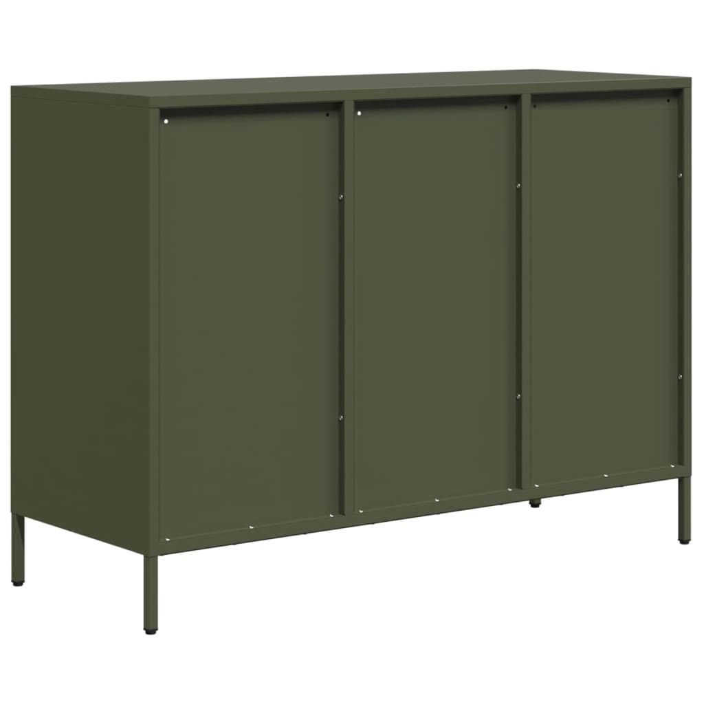 Sideboard Olive Green 101.5x39x73.5 cm Cold-rolled Steel