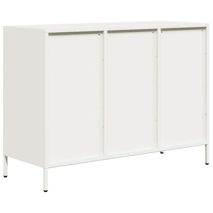 Sideboard White 101.5x39x73.5 cm Cold-rolled Steel