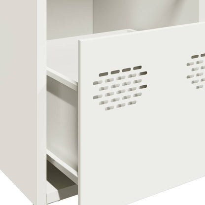 Sideboard White 101.5x39x73.5 cm Cold-rolled Steel