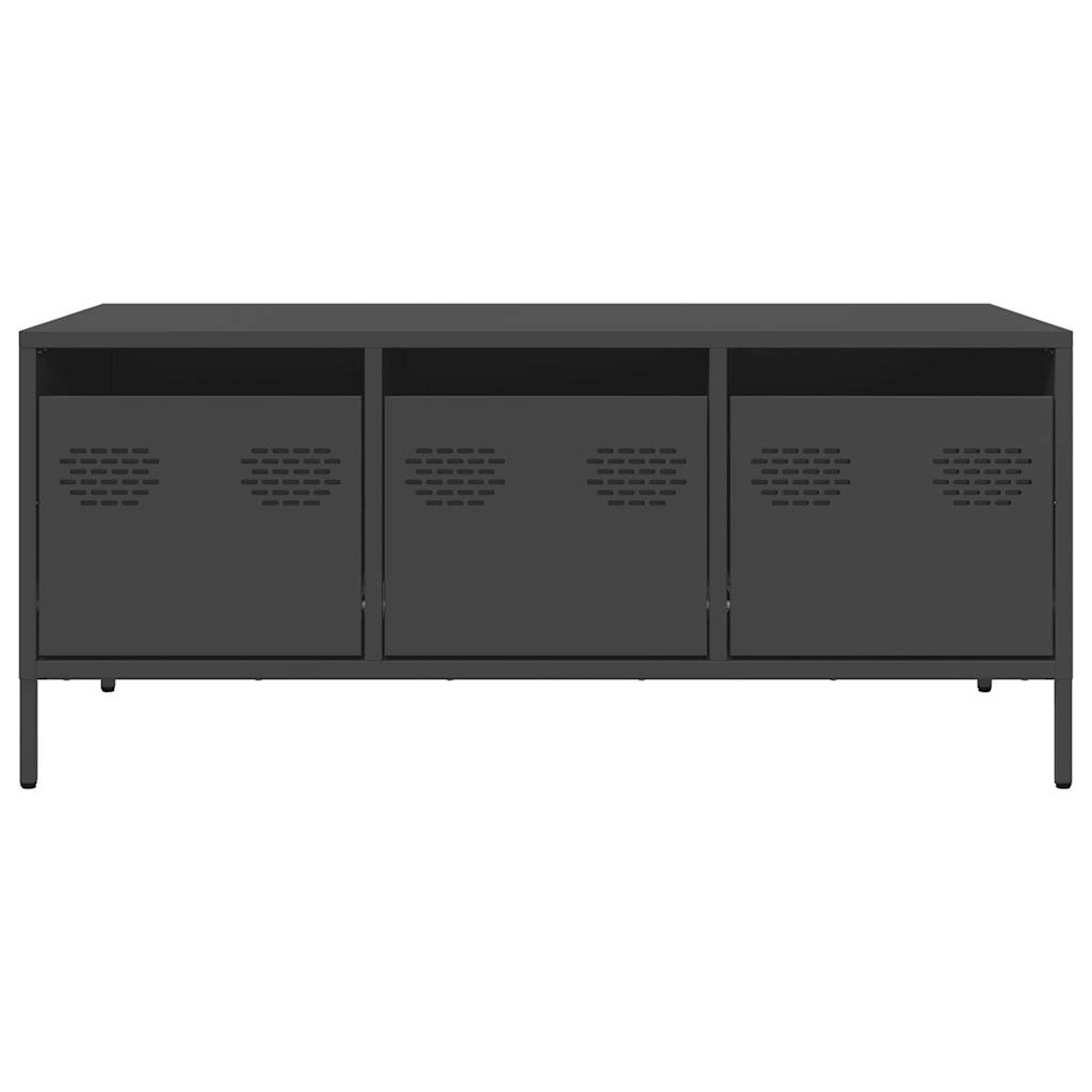 Coffee Table Black 101.5x50x43.5 cm Cold-rolled Steel