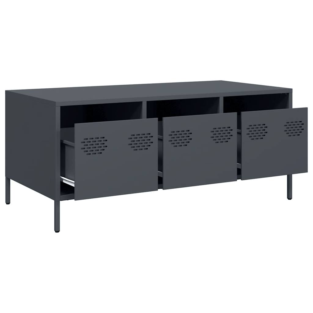 Coffee Table Anthracite 101.5x50x43.5 cm Cold-rolled Steel