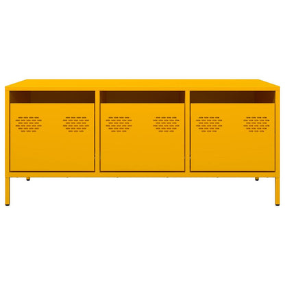 Coffee Table Mustard Yellow 101.5x50x43.5 cm Cold-rolled Steel