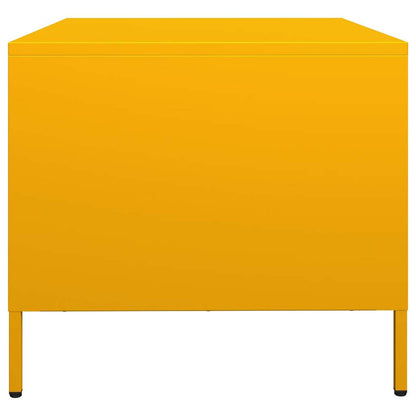 Coffee Table Mustard Yellow 101.5x50x43.5 cm Cold-rolled Steel