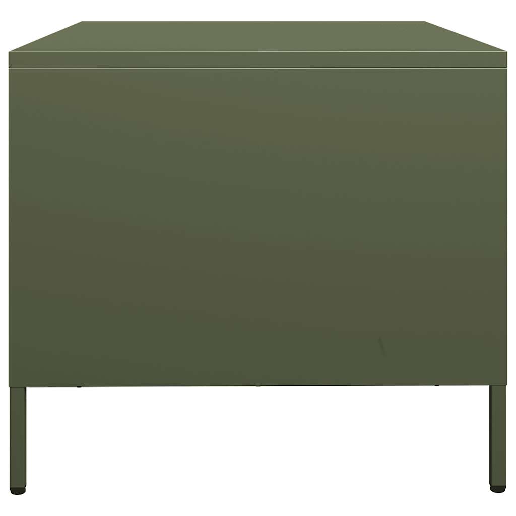 Coffee Table Olive Green 101.5x50x43.5 cm Cold-rolled Steel