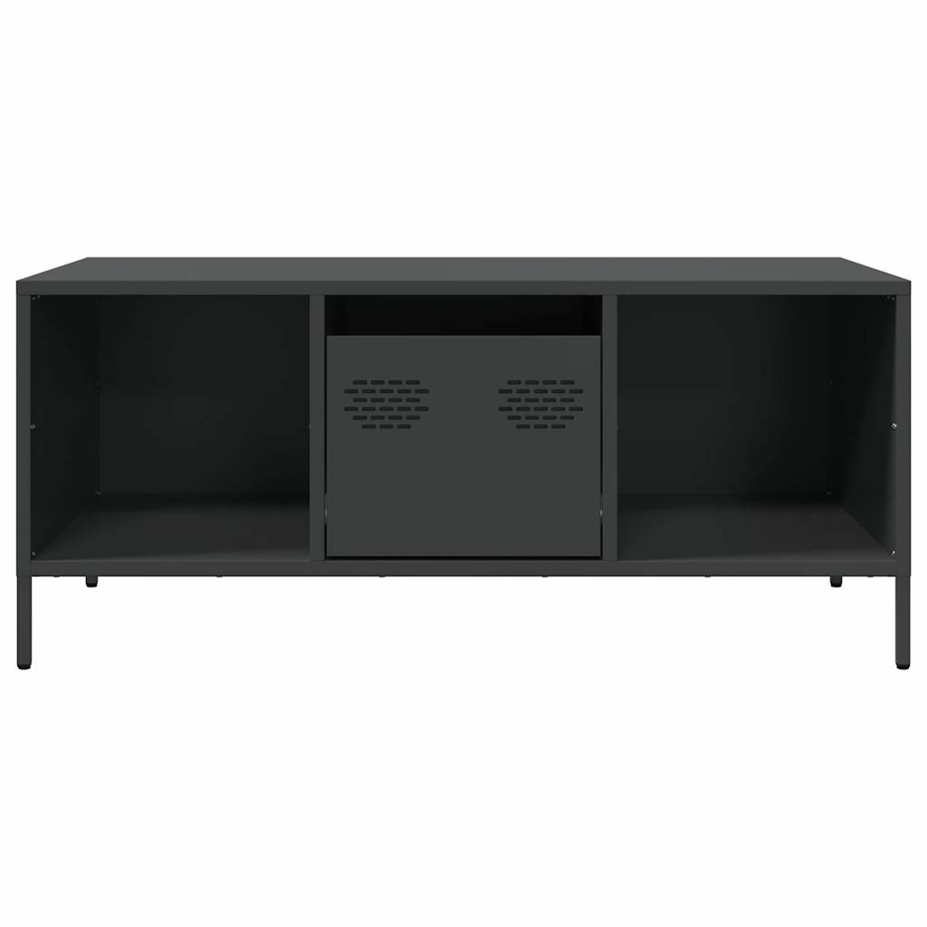 Coffee Table Black 101.5x50x43.5 cm Cold-rolled Steel