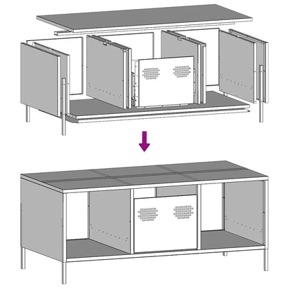 Coffee Table Anthracite 101.5x50x43.5 cm Cold-rolled Steel