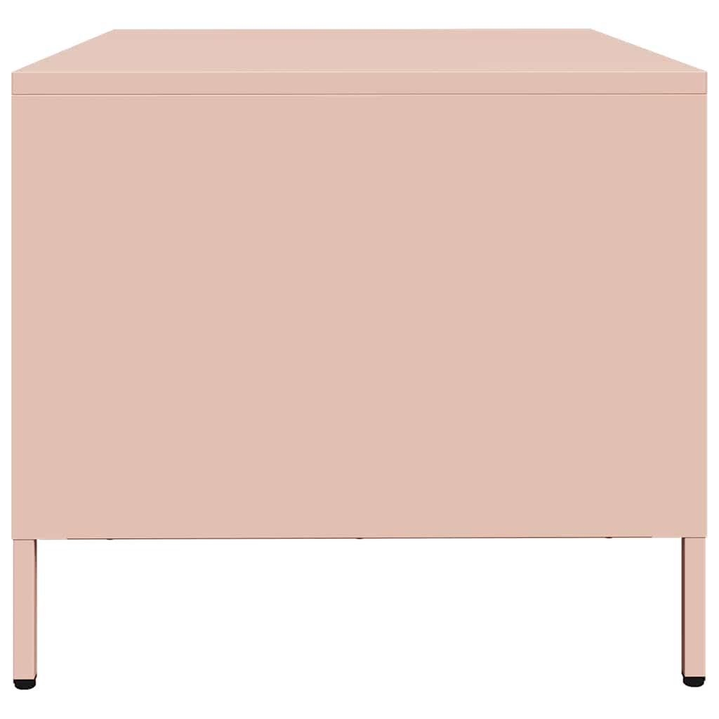 Coffee Table Pink 68.5x50x43.5 cm Cold-rolled Steel