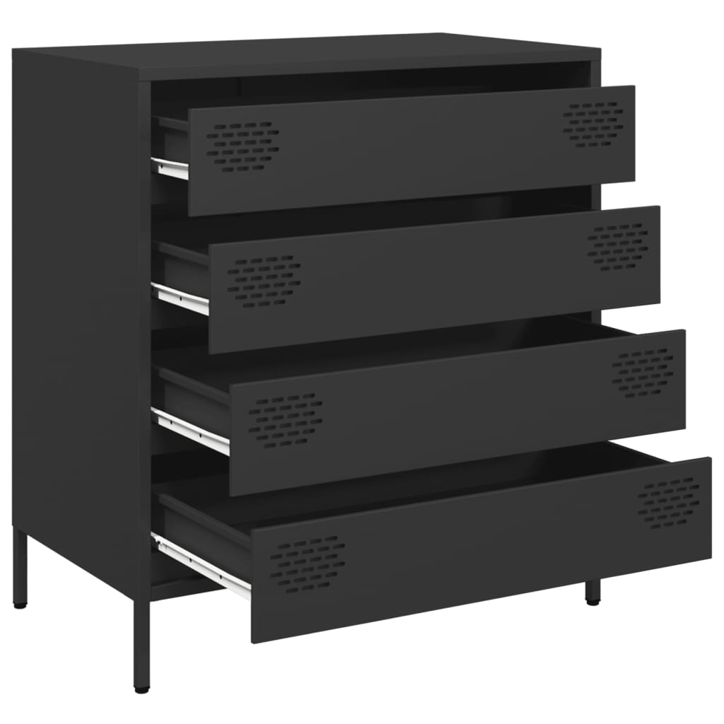 Sideboard Black 68x39x73.5 cm Cold-rolled Steel