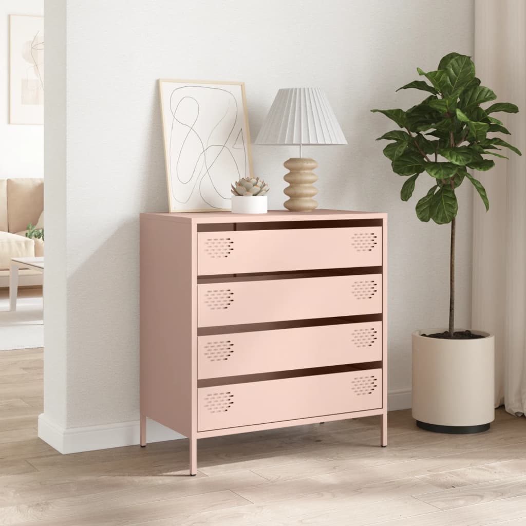 Sideboard Pink 68x39x73.5 cm Cold-rolled Steel