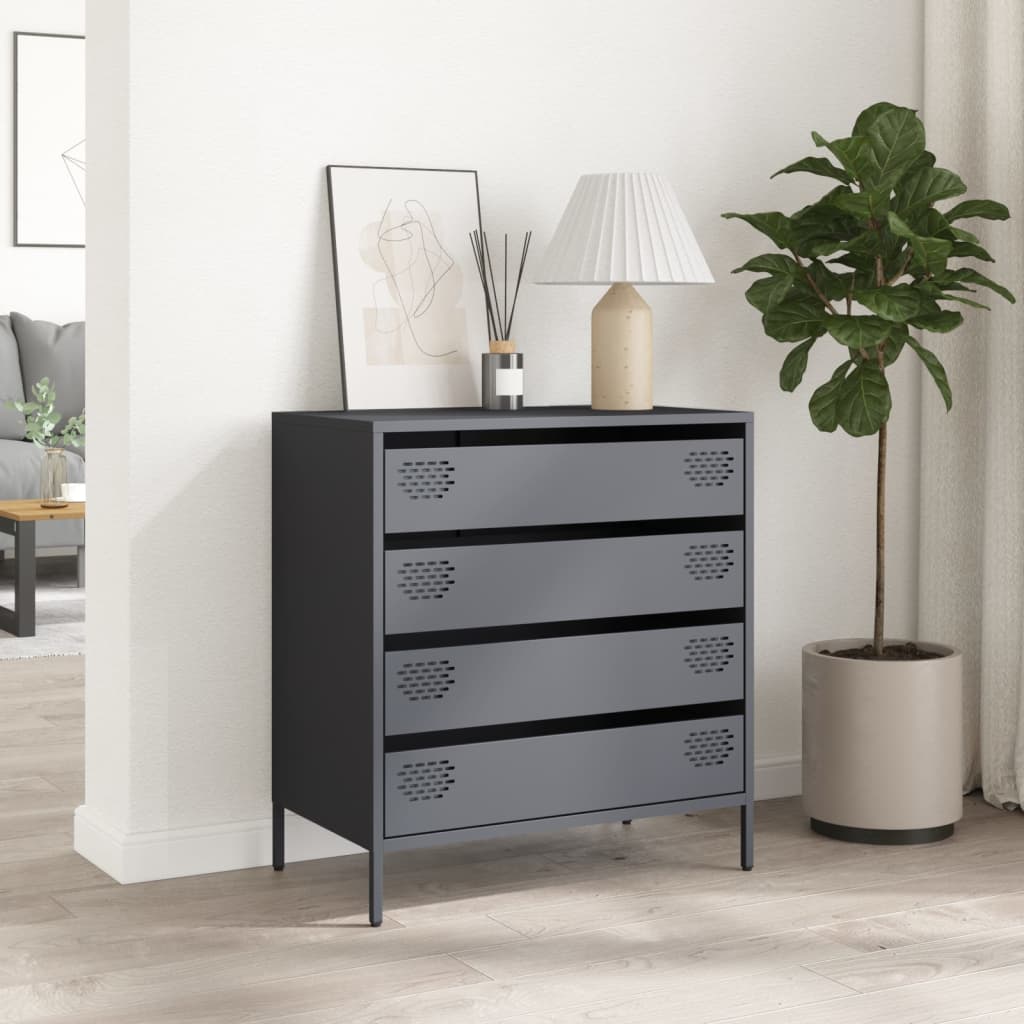 Sideboard Anthracite 68x39x73.5 cm Cold-rolled Steel