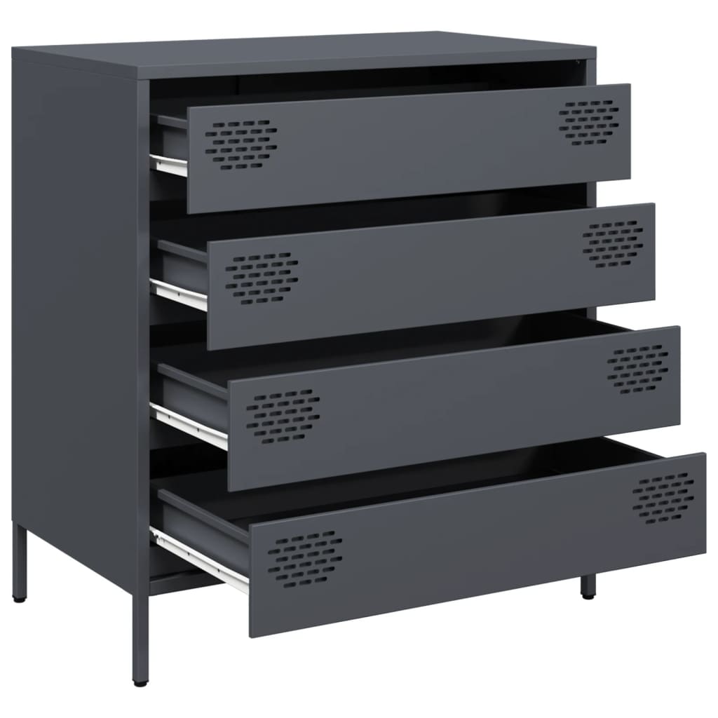 Sideboard Anthracite 68x39x73.5 cm Cold-rolled Steel