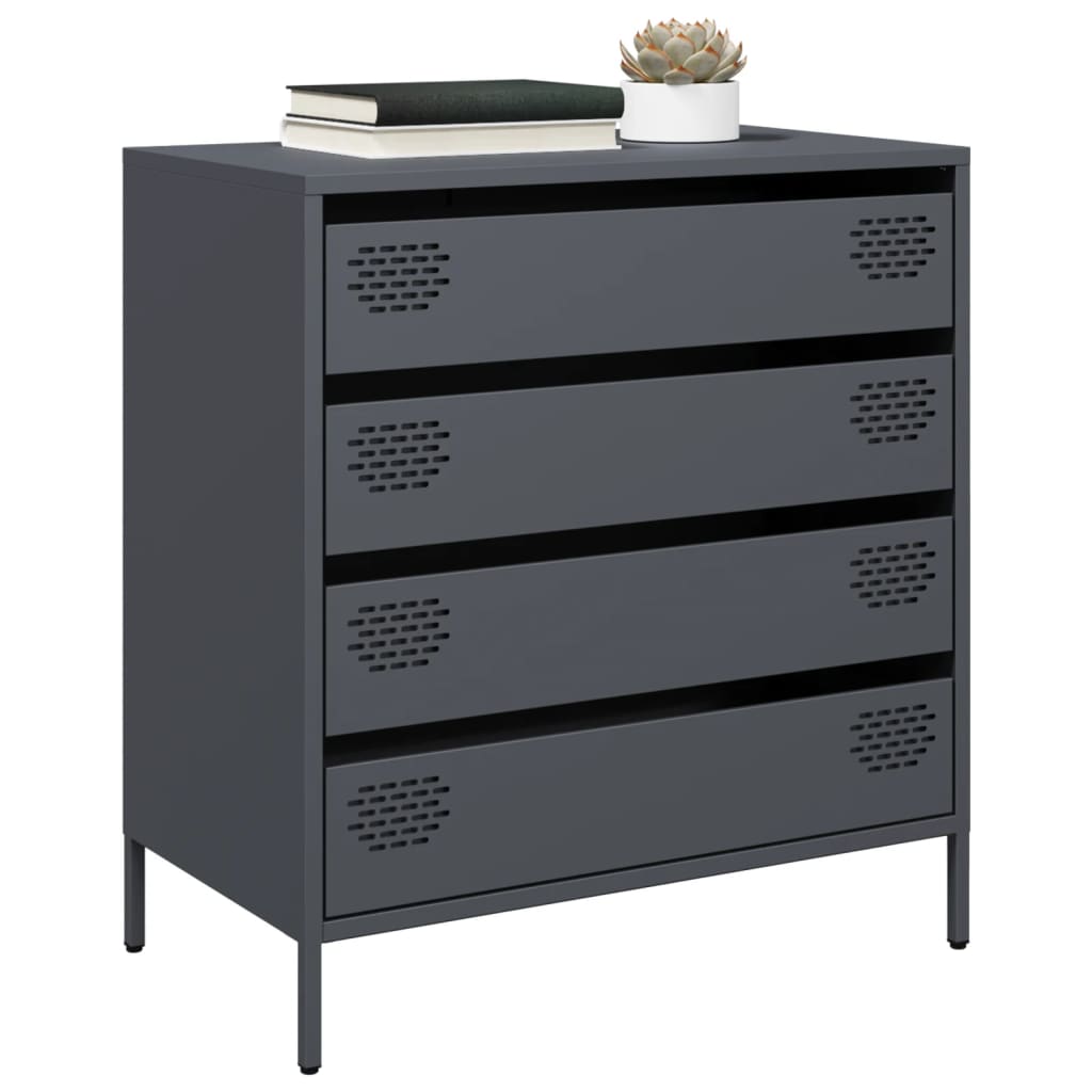 Sideboard Anthracite 68x39x73.5 cm Cold-rolled Steel