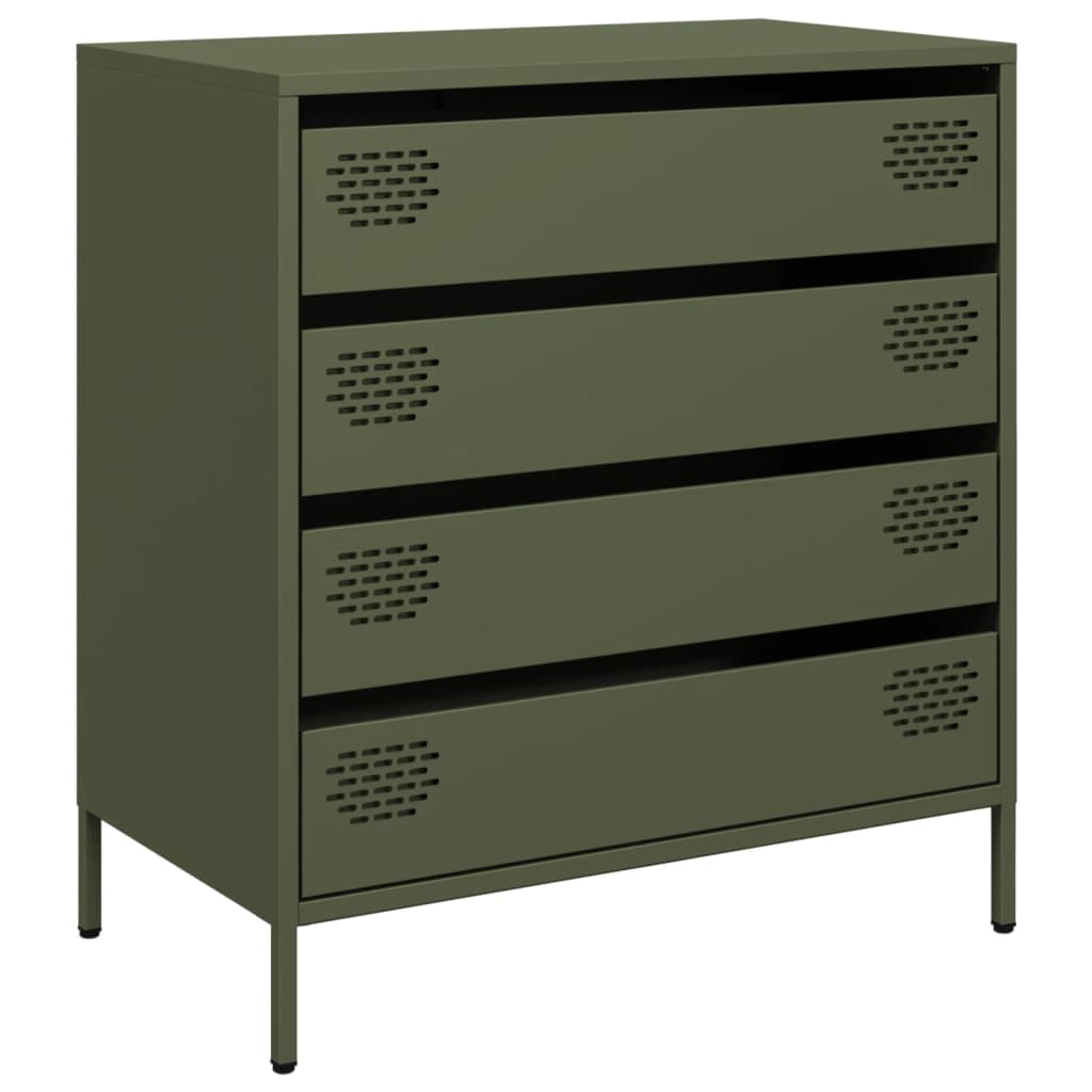 Sideboard Olive Green 68x39x73.5 cm Cold-rolled Steel