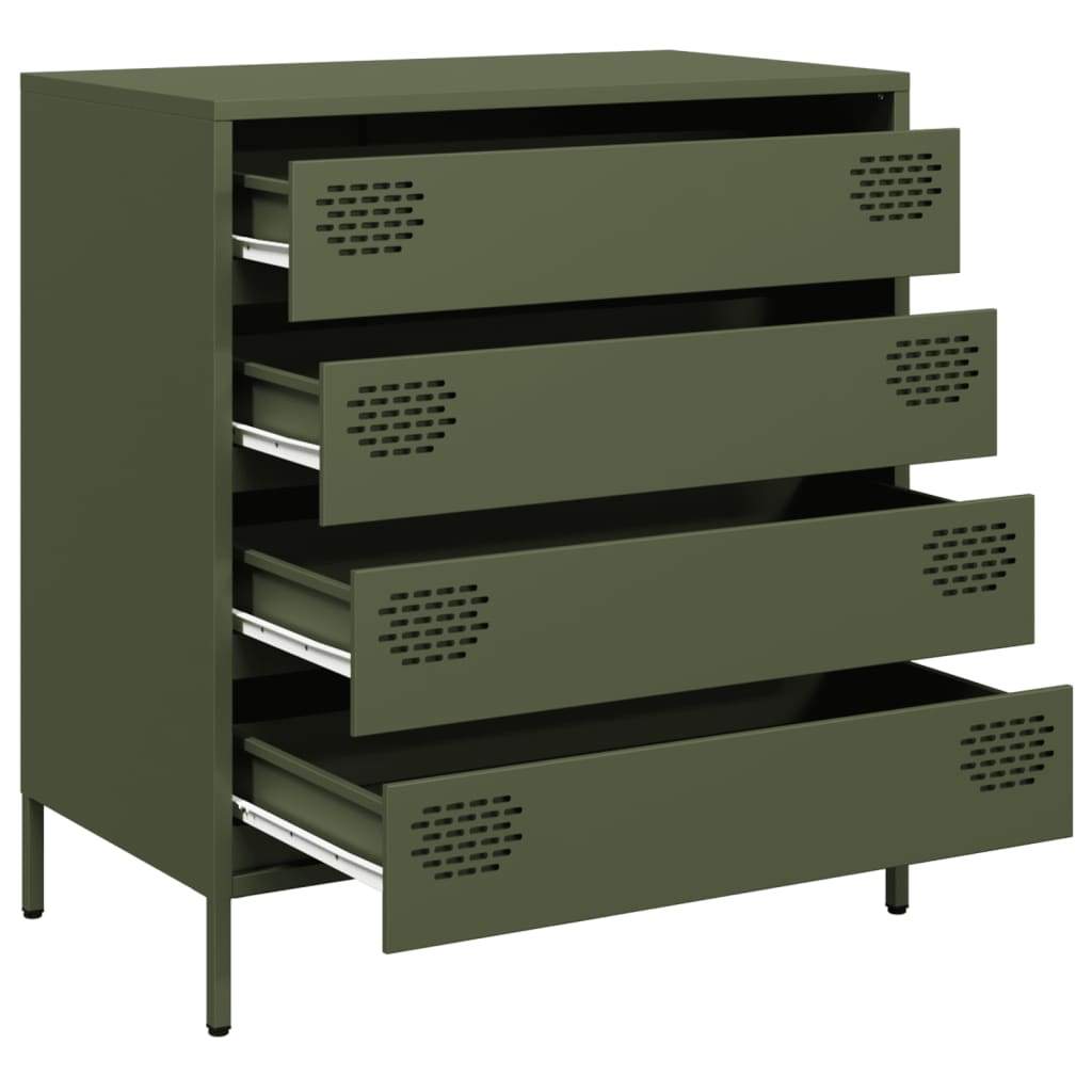 Sideboard Olive Green 68x39x73.5 cm Cold-rolled Steel