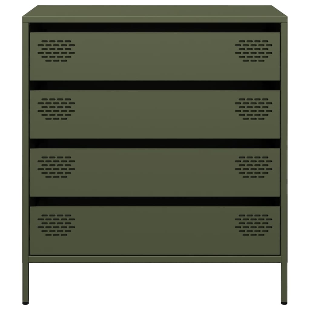 Sideboard Olive Green 68x39x73.5 cm Cold-rolled Steel