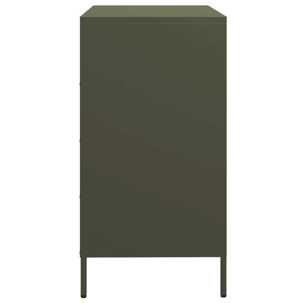 Sideboard Olive Green 68x39x73.5 cm Cold-rolled Steel