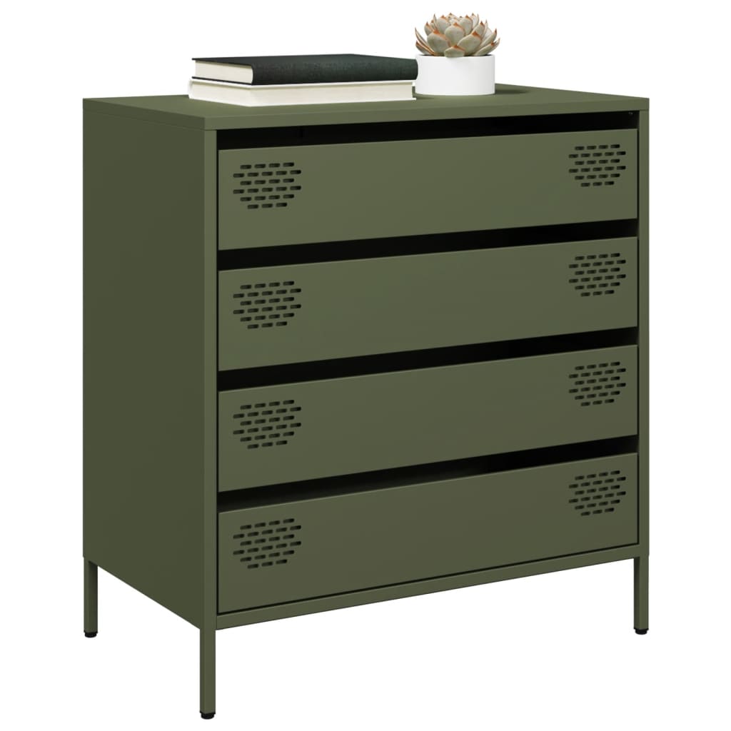 Sideboard Olive Green 68x39x73.5 cm Cold-rolled Steel