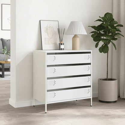 Sideboard White 68x39x73.5 cm Cold-rolled Steel