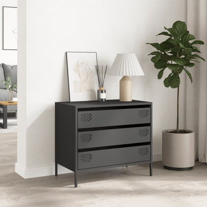 Sideboard Black 68x39x58.5 cm Cold-rolled Steel