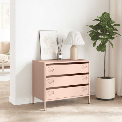 Sideboard Pink 68x39x58.5 cm Cold-rolled Steel