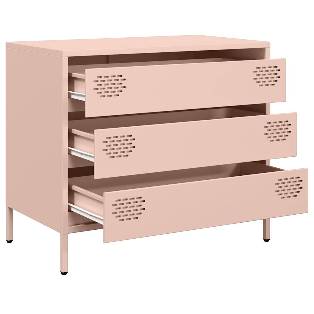 Sideboard Pink 68x39x58.5 cm Cold-rolled Steel