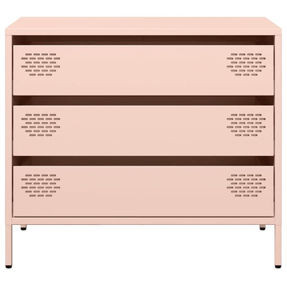 Sideboard Pink 68x39x58.5 cm Cold-rolled Steel