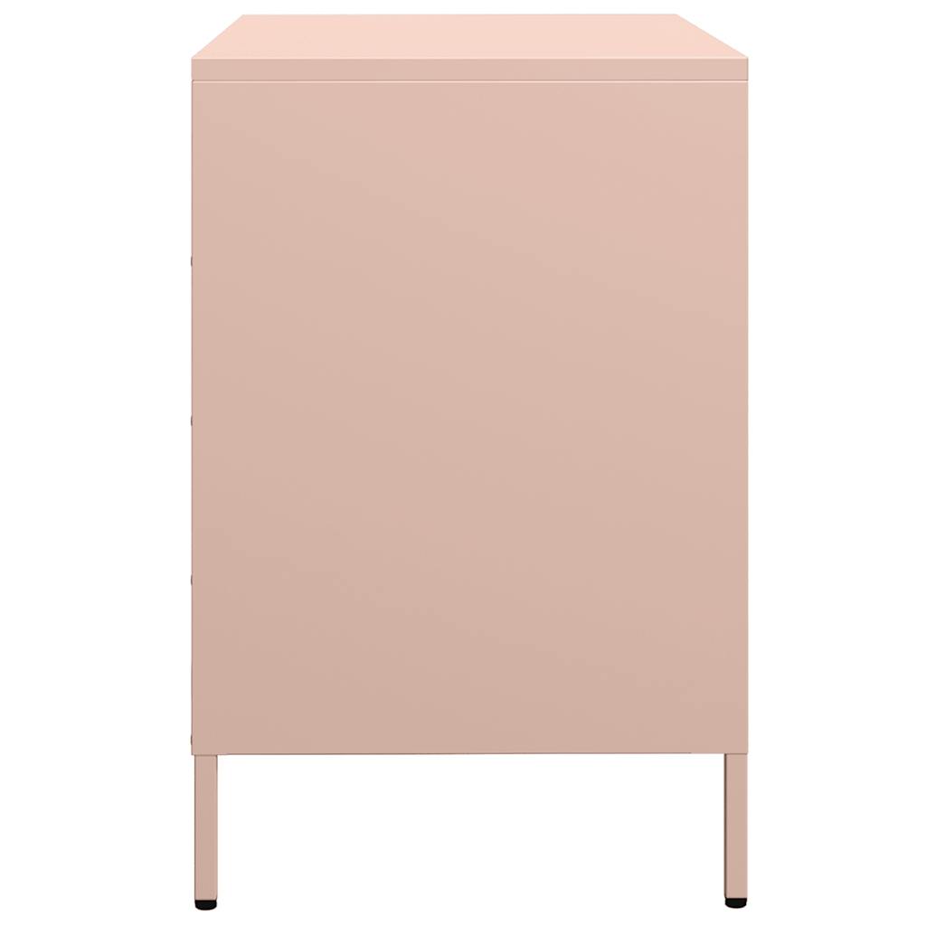 Sideboard Pink 68x39x58.5 cm Cold-rolled Steel