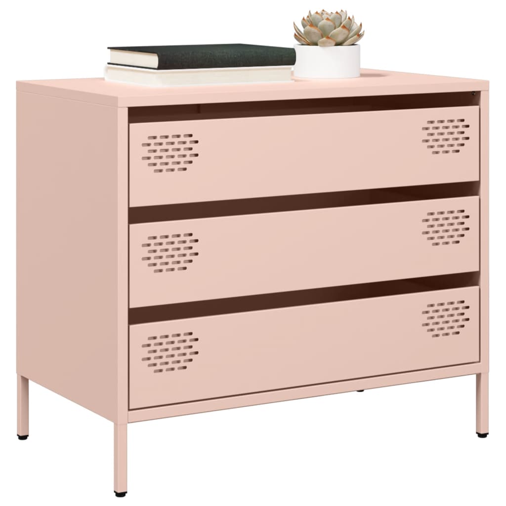 Sideboard Pink 68x39x58.5 cm Cold-rolled Steel