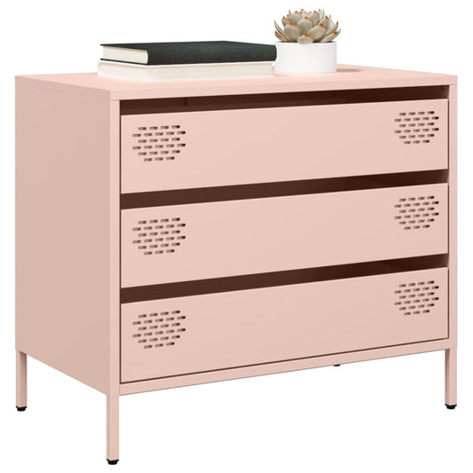 Sideboard Pink 68x39x58.5 cm Cold-rolled Steel