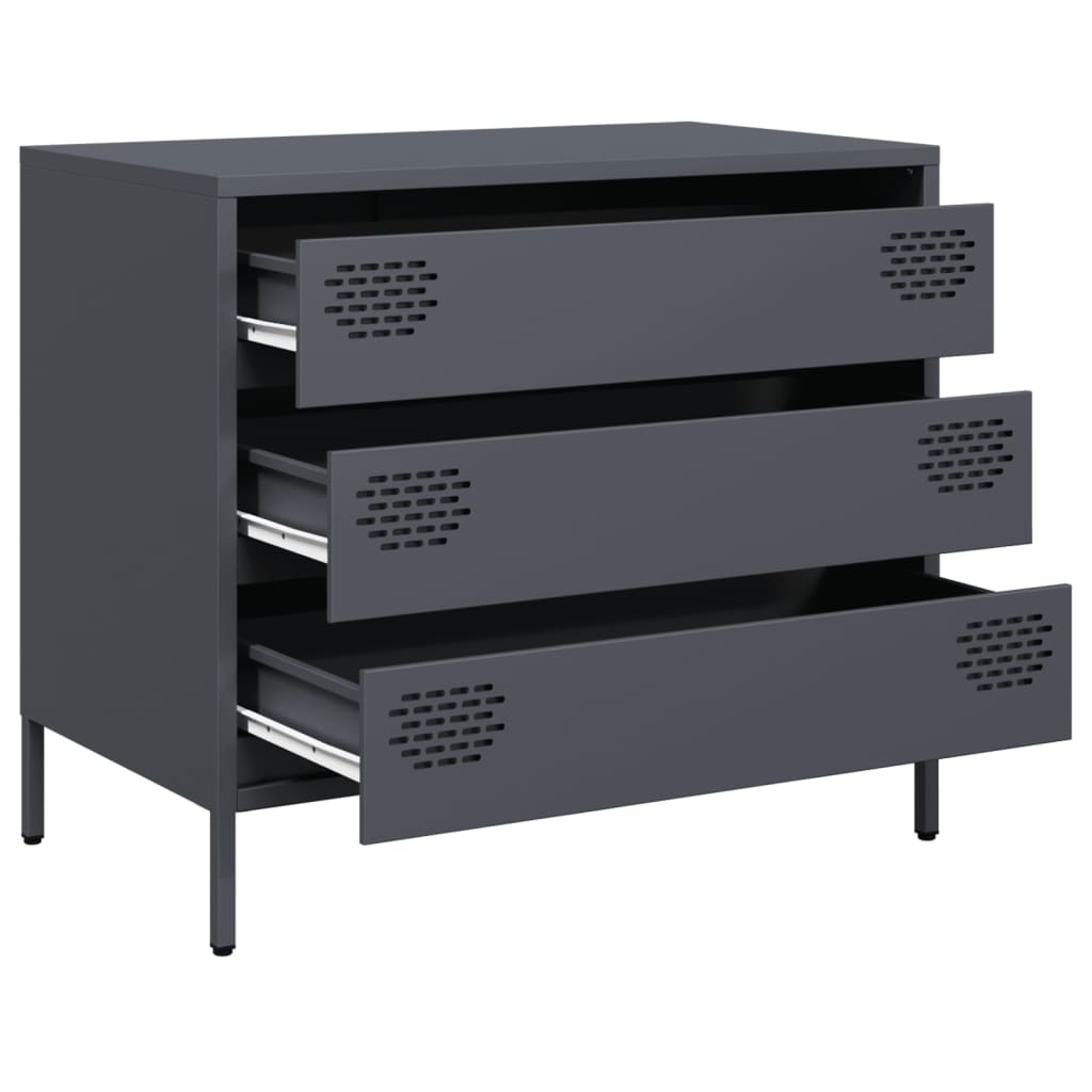 Sideboard Anthracite 68x39x58.5 cm Cold-rolled Steel