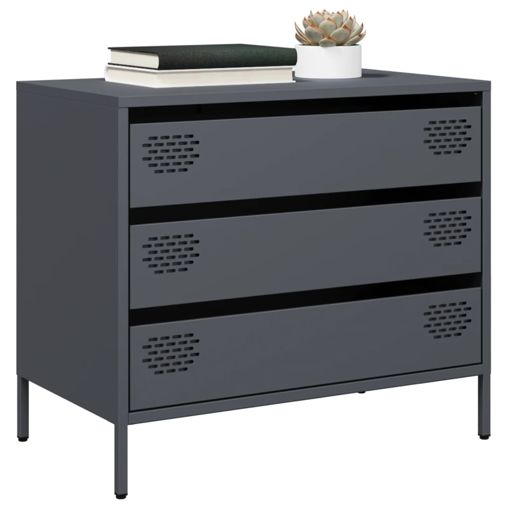 Sideboard Anthracite 68x39x58.5 cm Cold-rolled Steel