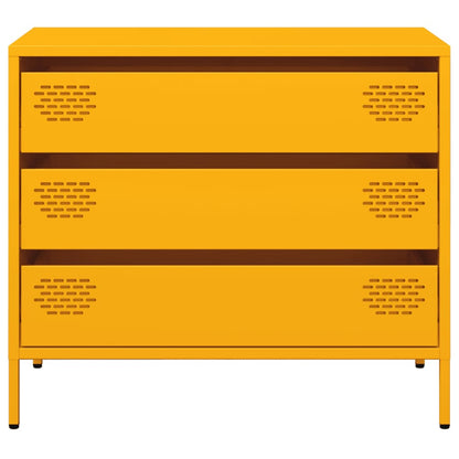 Sideboard Mustard Yellow 68x39x58.5 cm Cold-rolled Steel