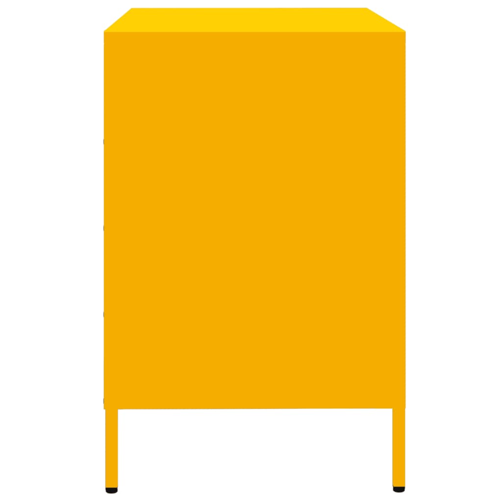 Sideboard Mustard Yellow 68x39x58.5 cm Cold-rolled Steel